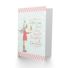 With Love To A Very Special Daughter Child Kids Christmas Card thumbnail 2
