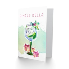 Gingle Jingle Bells Gin Alcohol Christmas Card thumbnail 2