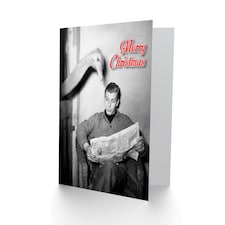Alternative Xmas Reading News Funny Ostrich Christmas Card thumbnail 2