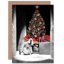 Xmas Karloff Imhotep Horror Fun Christmas Mummy Card