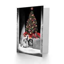 Xmas Karloff Imhotep Horror Fun Christmas Mummy Card thumbnail 2