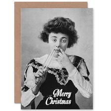 Alternative Xmas Odd Nose Bulb Funny Christmas Card