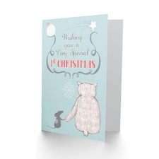 Bear Mouse Special 1st Christmas Child Kids Card thumbnail 2