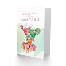 It's Beginning To Look Like Cocktails Fun Drinks For Her Christmas Card thumbnail 2