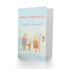 Carolling Mice Christmas Grandparents Card thumbnail 2
