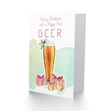 Pint And Gifts Happy New Beer Christmas Card thumbnail 2