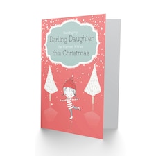 Warmest Wishes Darling Xmas Christmas Daughter Card thumbnail 2