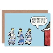 Xmas Nativity Three Kings Humour Christmas Card