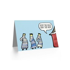 Xmas Nativity Three Kings Humour Christmas Card thumbnail 2