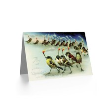 Xmas Birds Matches Jollity Funny Christmas Card thumbnail 2