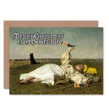 Alternative Xmas Chelmonski Drunk Scots Christmas Card