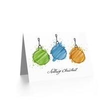Nollaig Chridheil Sceitse Baubles Gallic Christmas Card thumbnail 2