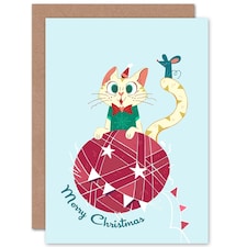 Cute Illustration Mouse Christmas Card