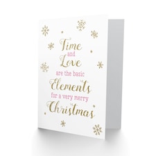 Basic Elements Time and Love Christmas Card thumbnail 2