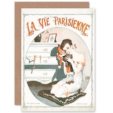 La Vie Parisienne Post War Magazine Cover Christmas Card