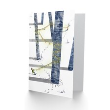 Winter Tree Fairy Lights Tug War Christmas Card thumbnail 2