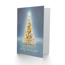 Merry And Bright Tree Christmas Card thumbnail 2