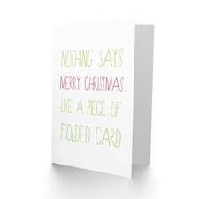 Folded Card Funny Cheeky Christmas Card thumbnail 2