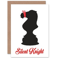 Silent Knight Chess Game Xmas Christmas Card