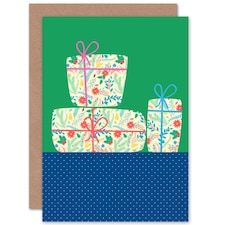 Bright Floral Collage Gifts Christmas Card
