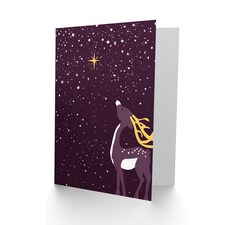 Star Bethlehem Reindeer Christmas Card thumbnail 2