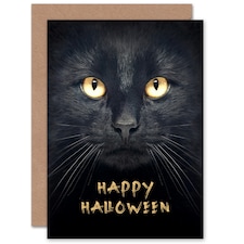 Black Cat Lover Witch Halloween For Her Card