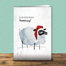 Baaaaaaa Humbug! - Funny Christmas Card By Paul Delaney