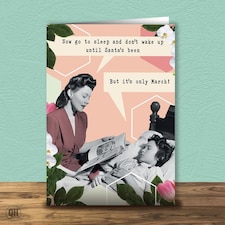 Sleep Until Christmas Greetings Card