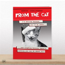 Smiling Because You're My Owner - Christmas Card From The Cat thumbnail 2