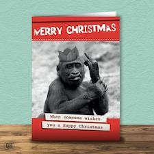 Merry Christmas Rude Christmas Greetings Card