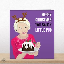 Mary Berry You Saucy Little Pud - Christmas Card thumbnail 4
