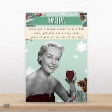 3 Things Needed To Be A Mum - Christmas Card For Mum thumbnail 2
