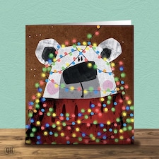 Polar Bear - Classic Christmas Card By Paul Delaney