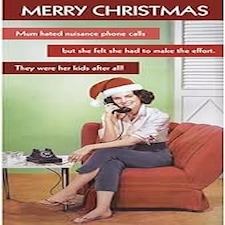 Mum Hated Nuisance Calls - Christmas Card For Mum