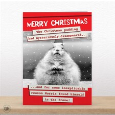 The Christmas Pudding Had Mysteriously Disappeared - Funny Christmas Card thumbnail 2