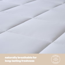 Silentnight Natural Wool Collection Mattress Topper, Luxury Temperature Regulating Breathable Mattress Cover Pad, Easy Fit Straps, King thumbnail 4