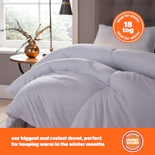 Silentnight Warm And Cosy Double Decker Duvet - 18 Tog | White | King thumbnail 3