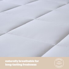Silentnight Natural Wool Collection Mattress Topper, Luxury Temperature Regulating Breathable Mattress Cover Pad, Easy Fit Straps, Super King thumbnail 4