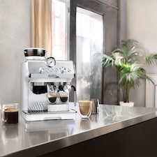 Delonghi La Specialista Arte Bean to Cup Manual Coffee Machine, White thumbnail 5