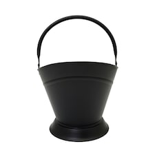 Fir Coal Bucket Metal Carry Handle and Support Handle Iron Black Matte Finish thumbnail 2