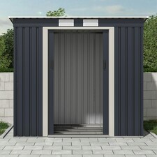 Charles Bentley Metal Galvanised Steel Shed 6.6ft x 4ft thumbnail 6