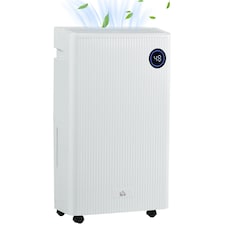 HOMCOM 16L/Day Quiet Air Dehumidifier with Purifier, UVC, Timer, White