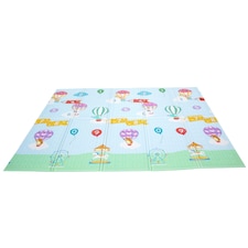Teamson Kids 197 x 154 cm Reversible Hot Air Balloons Soft Foam Crawling Mat for Babies, Multi