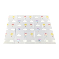 Teamson Kids 197 x 154 cm Reversible Hot Air Balloons Soft Foam Crawling Mat for Babies, Multi thumbnail 2