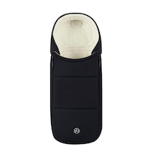 Newborn Cocoon 2-in-1 Carrycot & Footmuff, Birth-6 Months, Universal Fit, Faux Fur Lining, Shower-resistant, Removable Head Support (Black) thumbnail 2