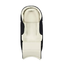 Newborn Cocoon 2-in-1 Carrycot & Footmuff, Birth-6 Months, Universal Fit, Faux Fur Lining, Shower-resistant, Removable Head Support (Black) thumbnail 3