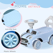 AIYAPLAY Ride On Car Foot To Floor Sliding Car w/ Air Horn - Light Blue thumbnail 6