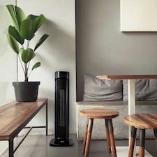 Igenix IGHT020DB Oscillating Tower Fan Heater with 3 Heat Modes, Black thumbnail 8