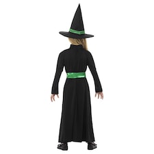 Wicked Witch Black and Green Girls Fancy Dress Costume Kids Medium - Age 7-9 | Multi | M thumbnail 4