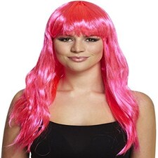 Long Pink Wig thumbnail 4